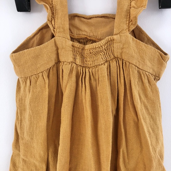 Zara Girl’s Dress Linen blend pinafore 12-18m - Picture 4 of 5
